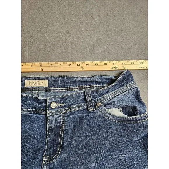 HIPSTAR Jeans Women's 36x31 Blue Medium Wash Boot Cut Flare Denim Jeans - Picture 7 of 15